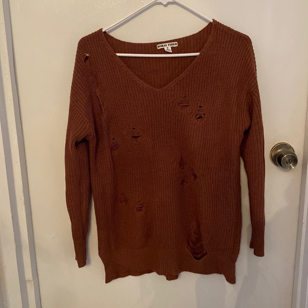 Berry sweater.